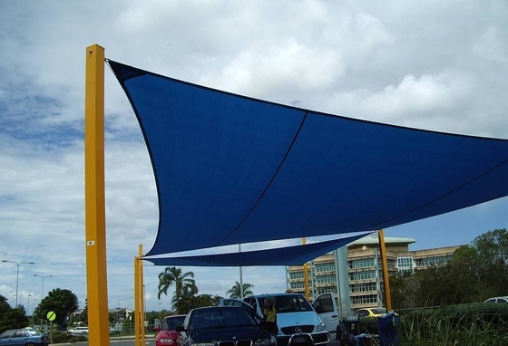 青い10 x 14 10浜のパーゴラのプライバシーのためのX12 180 Gsm日曜日の陰の帆