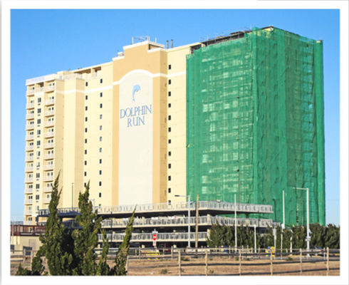 120gsm白い緑の足場の網の網の足場2m x 50m 3m X 50m 1m X 50m