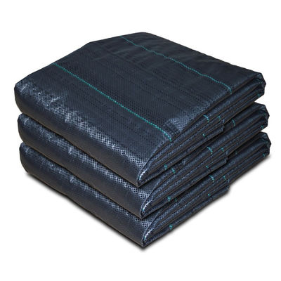 90GSMデッキの草の除草剤のマットの下の頑丈な雑草のマットの地被植物