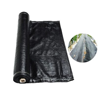 砂利の下の紫外線安定させた雑草の障壁のマットは頑丈な庭のマットに根おおいをする