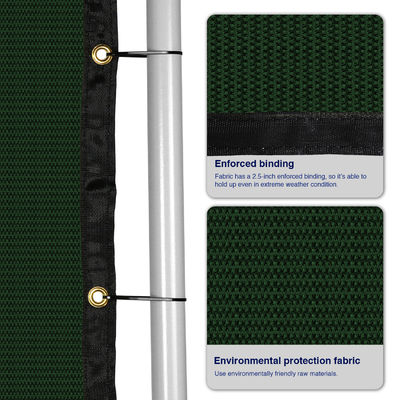 Knotless PEを得る生地のスポーツの球のテニス コートのWindbreakを選別するチェーン・リンクの塀