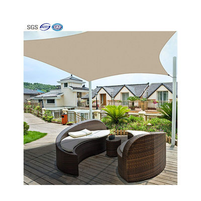95%の紫外線保護防水陰の帆は屋外を黄色にする